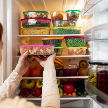 Ein organisierter Kühlschrank zum besser Essen