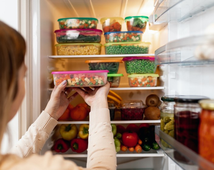 Ein organisierter Kühlschrank zum besser Essen