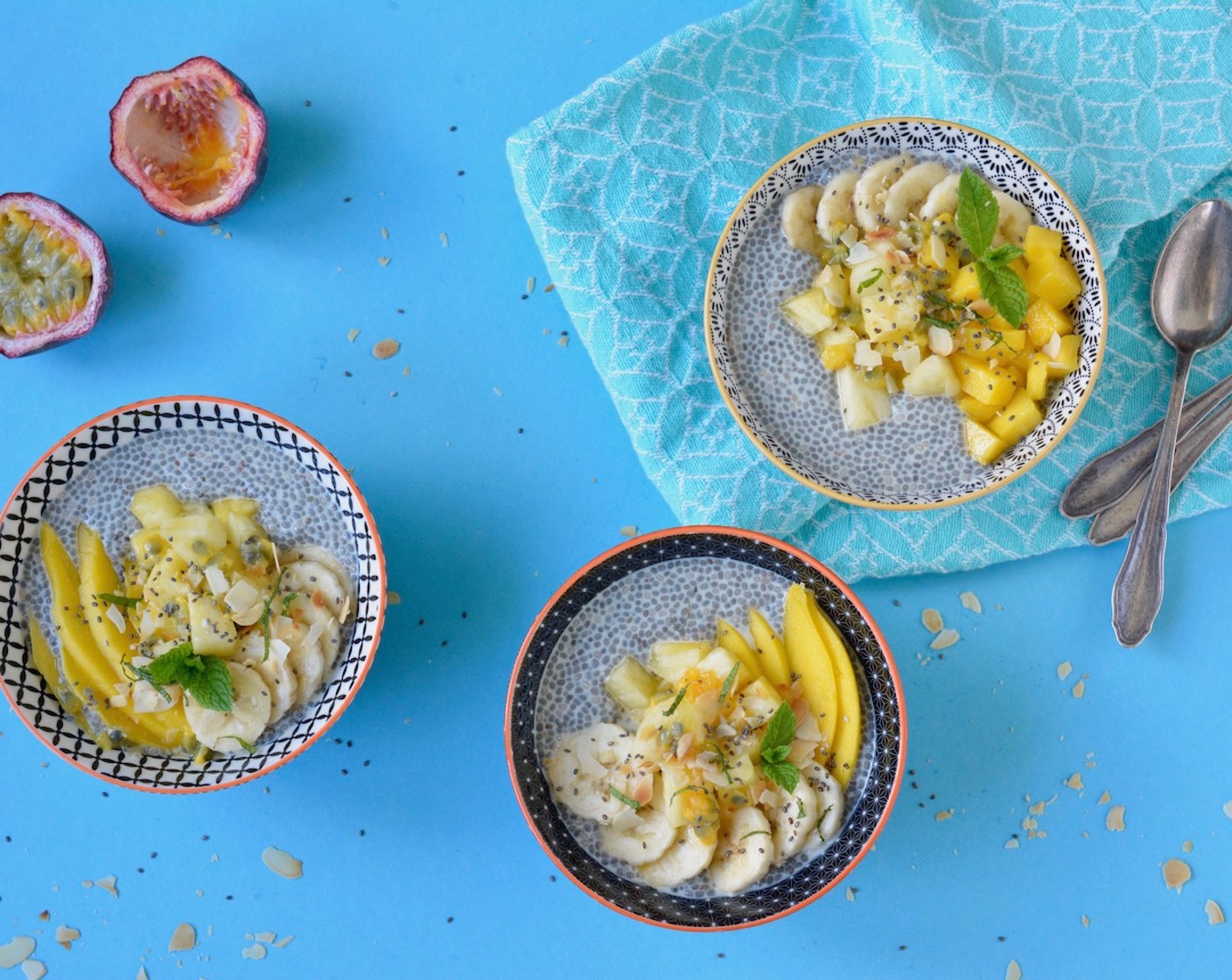 Wake-up Bowl mit Mango und Banane