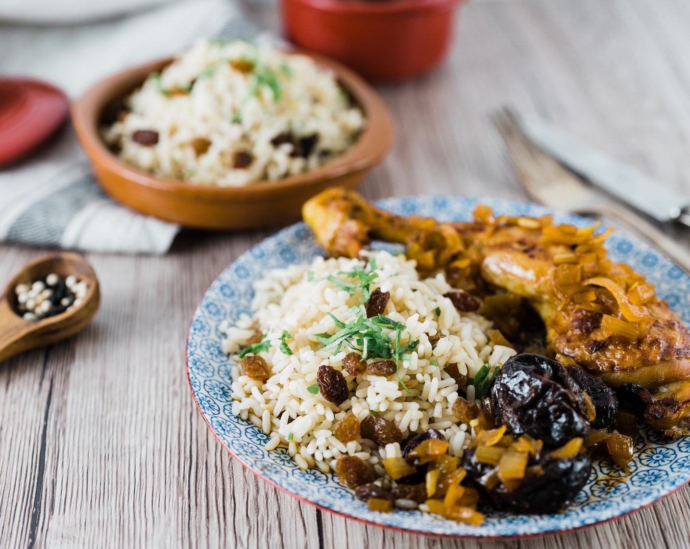 Griechisches Poulet mit Pflaumen