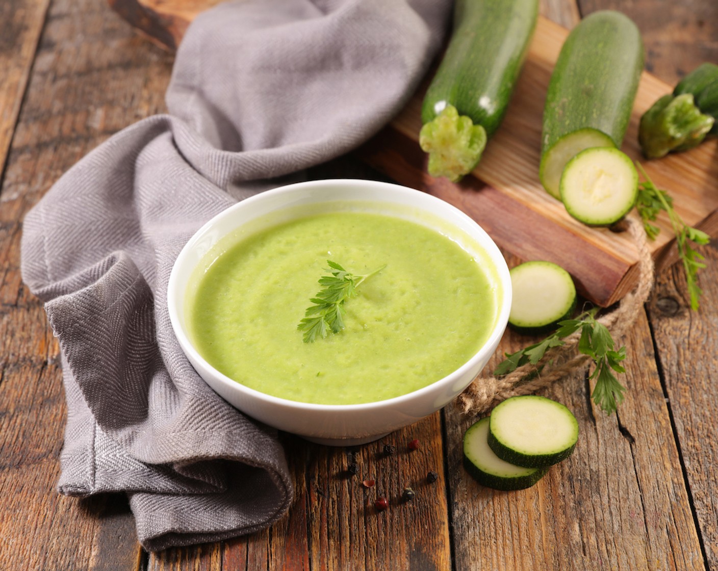 Kalte Zucchinisuppe