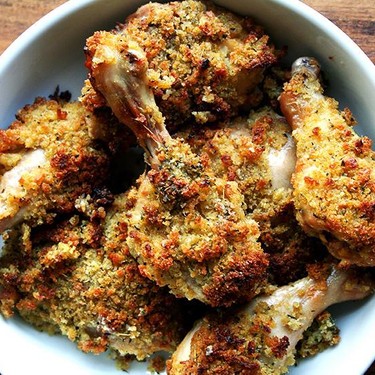 Poulet in Buttermilch-Senf-Marinade 