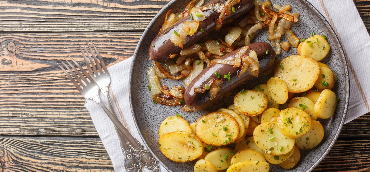 Bratkartoffeln mit Blutwurst | Herzhaft und rustikal