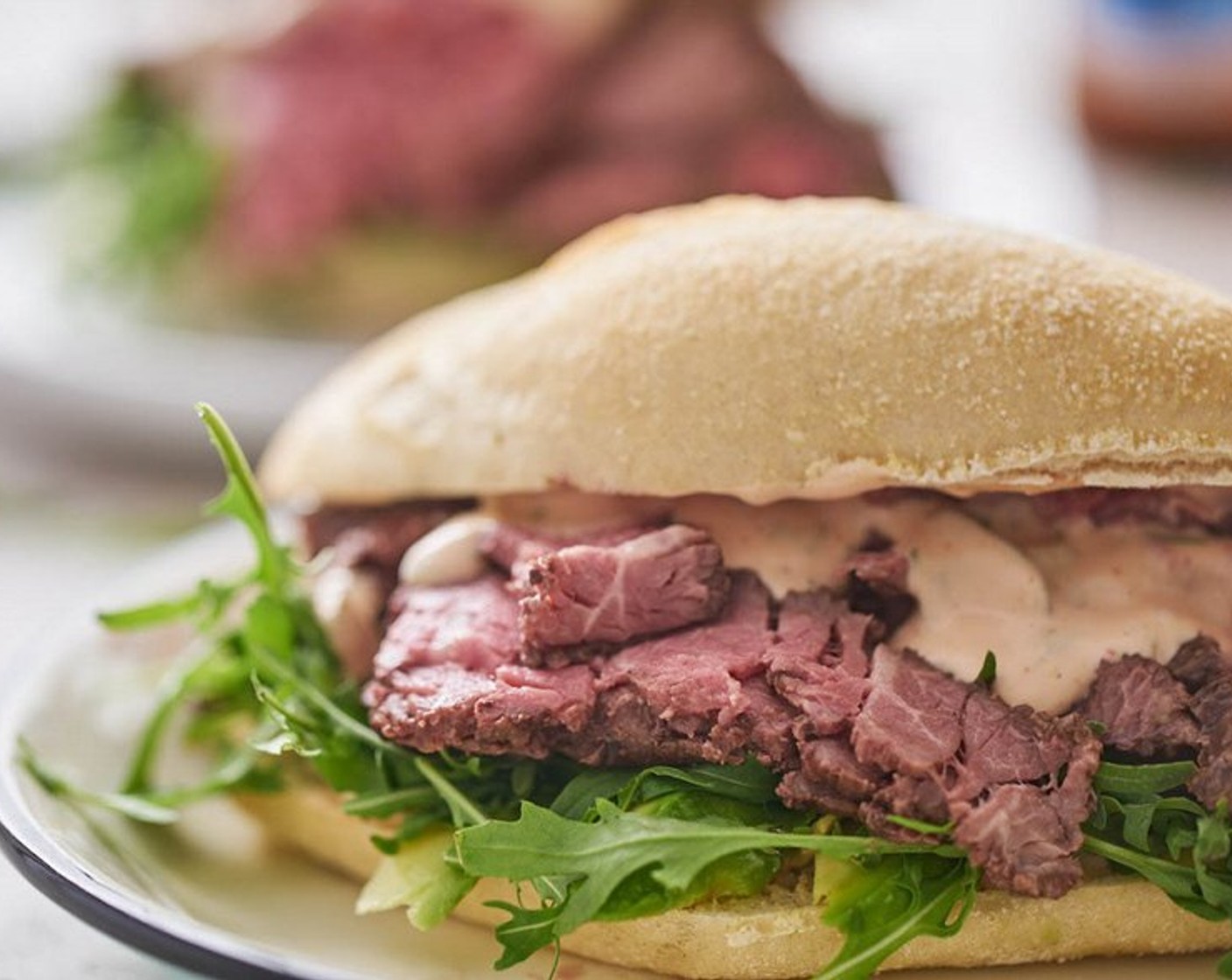 Bavette Ciabatta mit Avocado und Rucola