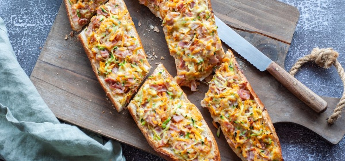 Schinken-Käse-Baguette | Sandwich für den Genuss Schinken-Käse-Baguette | Sandwich für den Genuss