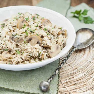 Pilz-Kräuter-Reis Rezept | V-Kitchen