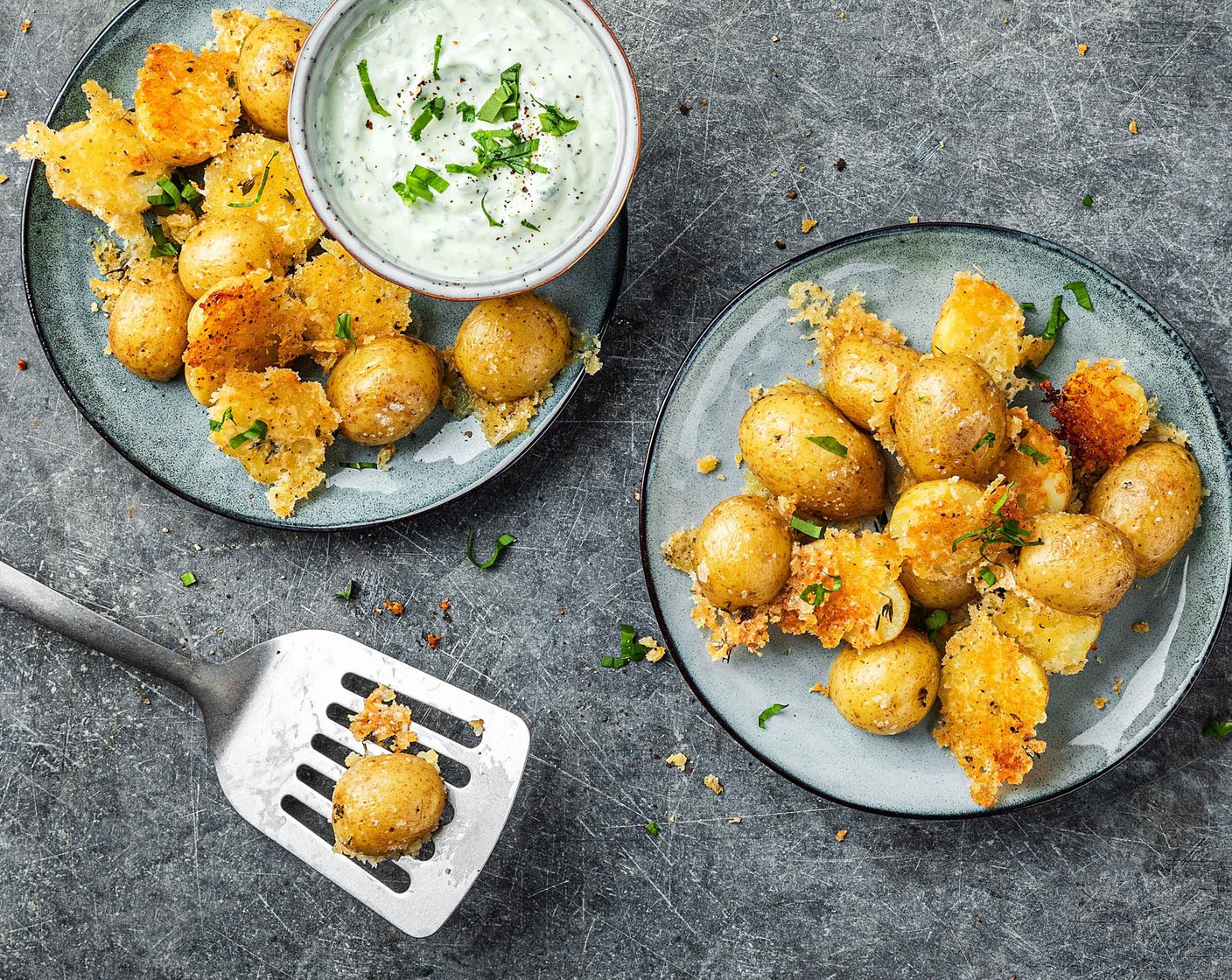 Sbrinz-Kartoffeln mit Dip