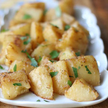 Griechische Zitronenkartoffeln Rezept | V-Kitchen
