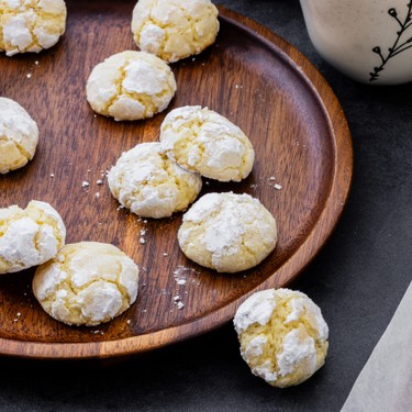Lemon Crinkle Cookies Rezept | V-Kitchen
