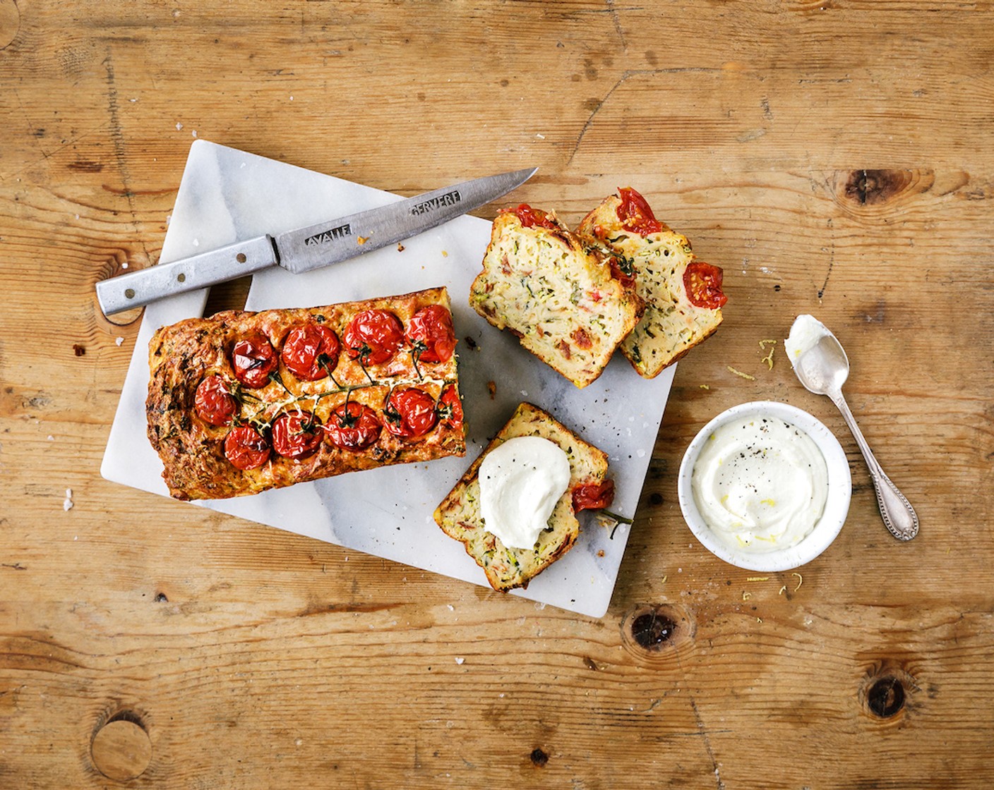 Kartoffel Zucchini Tomaten Cake