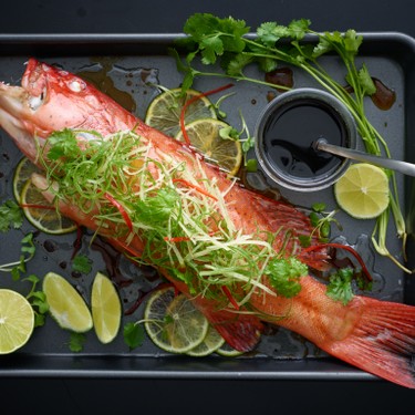 Steamed Coral Trout with Ginger 