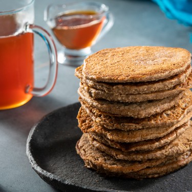 Protein Pancakes mit Haferflocken Rezept | V-Kitchen