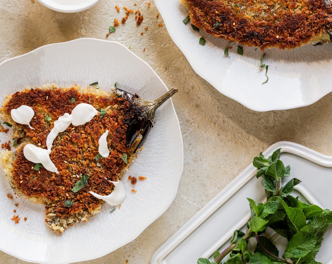 Auberginen-Schnitzel