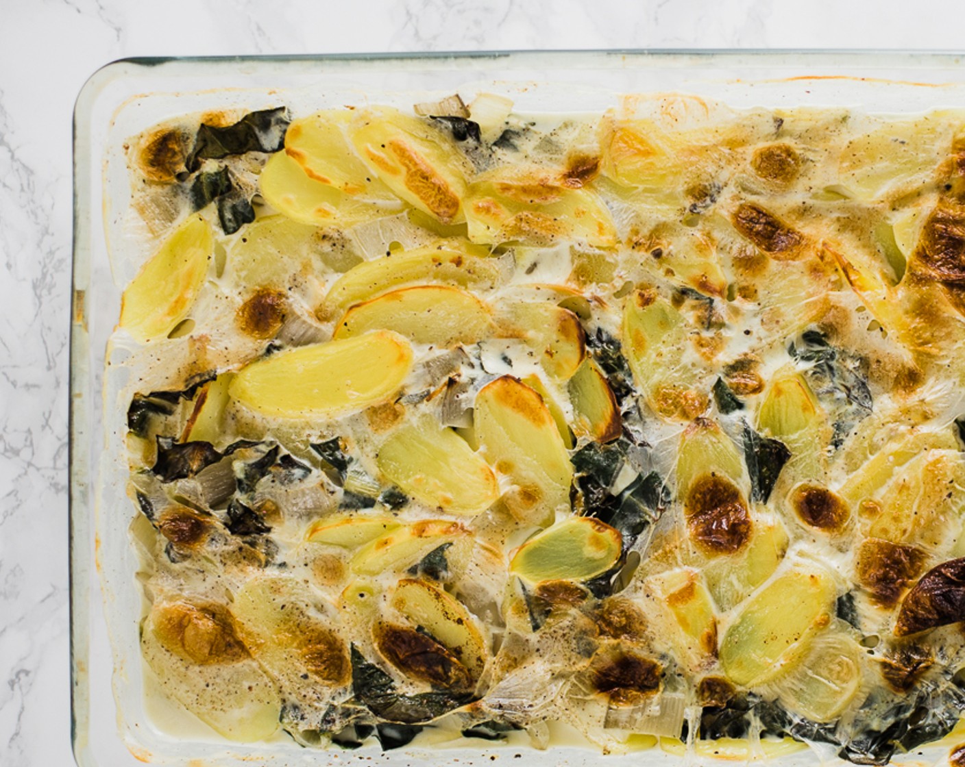 Gratin mit Krautstielen