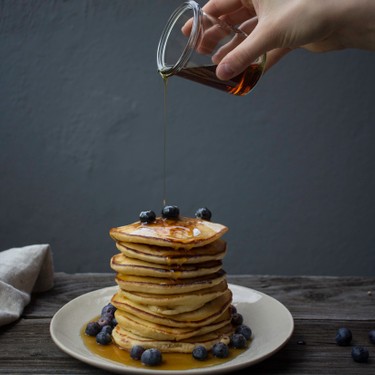 Blueberry Pancakes Rezept | V-Kitchen