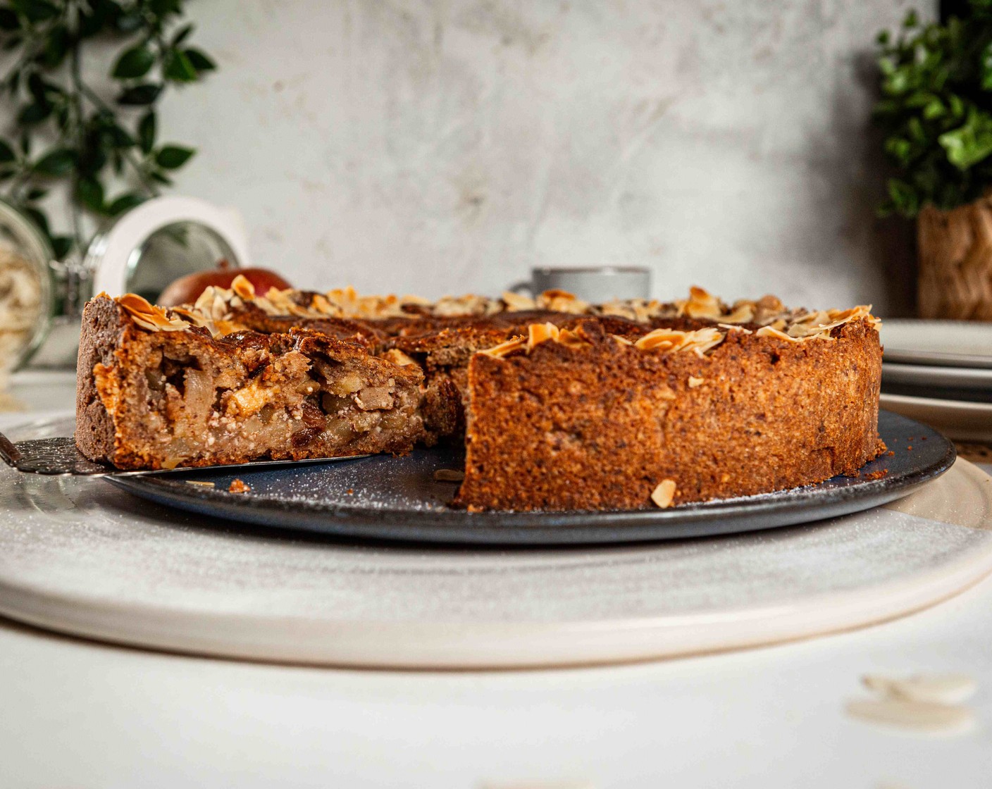 Apfel-Linzertorte mit Vollkornmehl