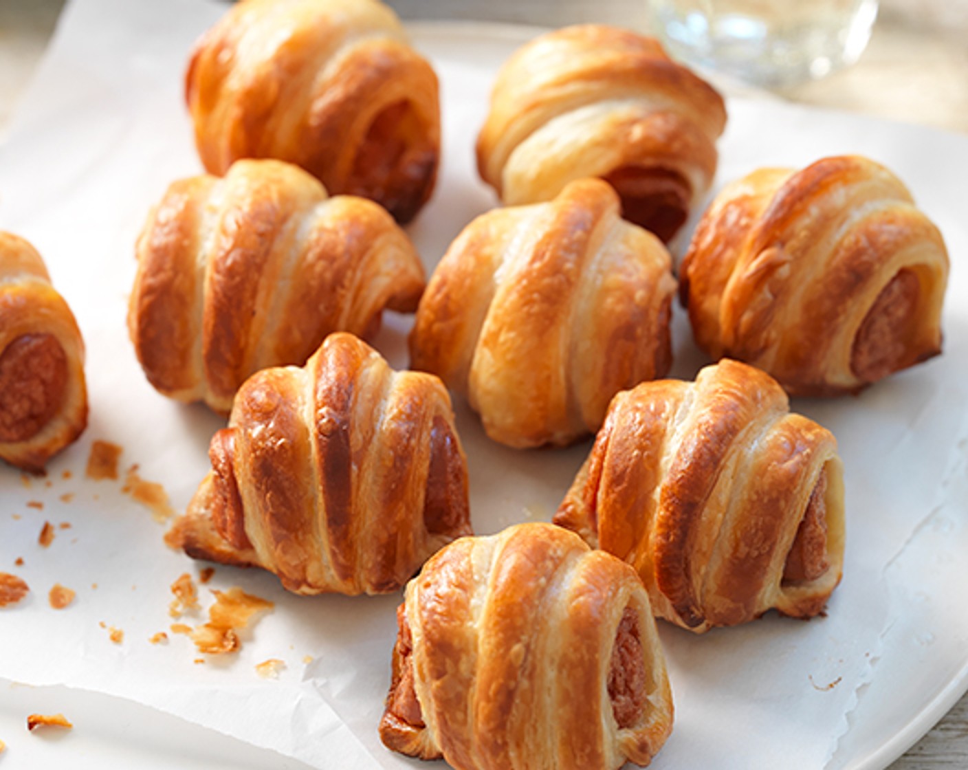 Schritt 4 Die Würste bei 200 °C Profi-Backen Blätterteig für 25 Minuten backen.