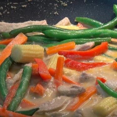 Schnelles und einfaches thailändisches grünes Curry Rezept | V-Kitchen
