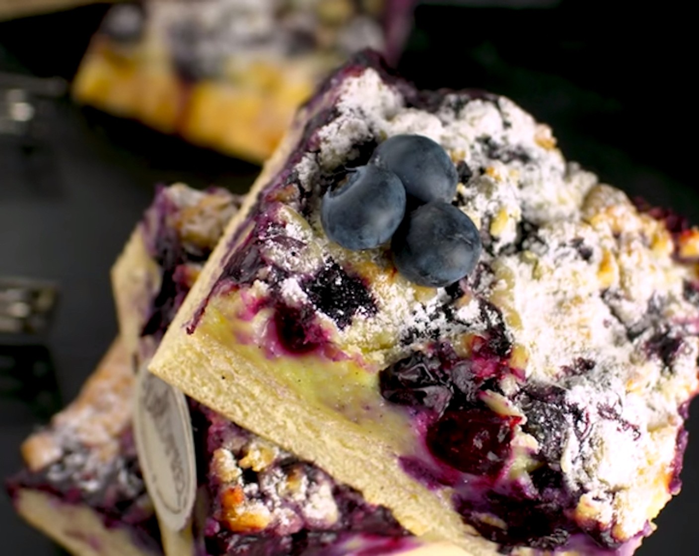 UrDinkel Blaubeer Puddingkuchen mit Streusel