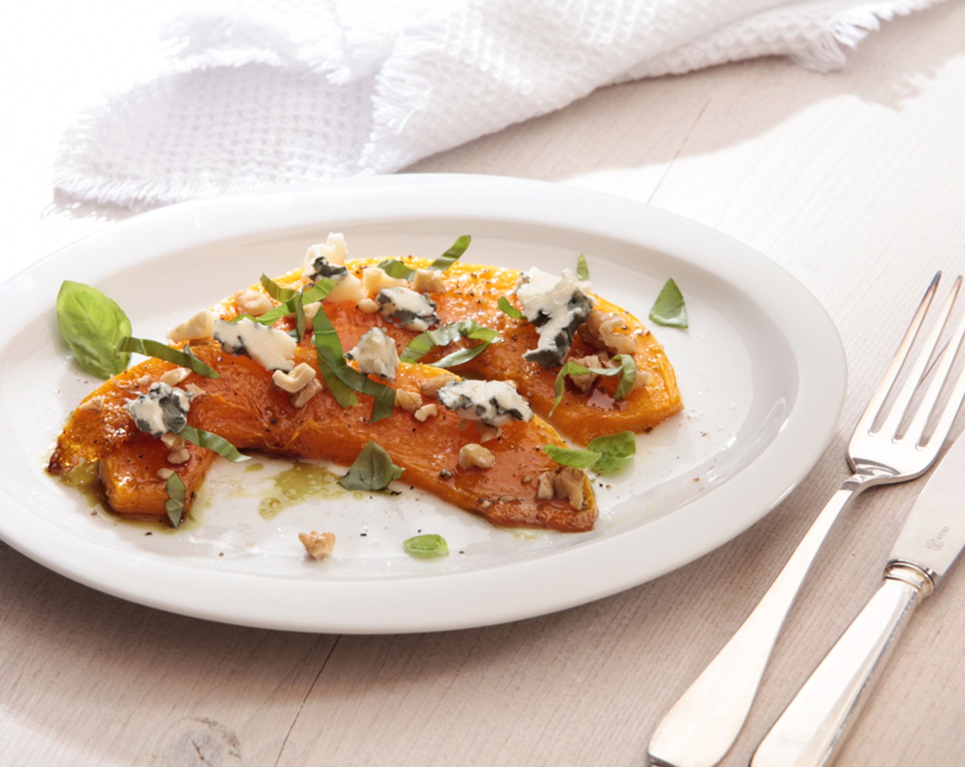 Schritt 19 Zum Schluss die Kürbisscheiben sofort servieren, zum Beispiel mit einem Risotto.