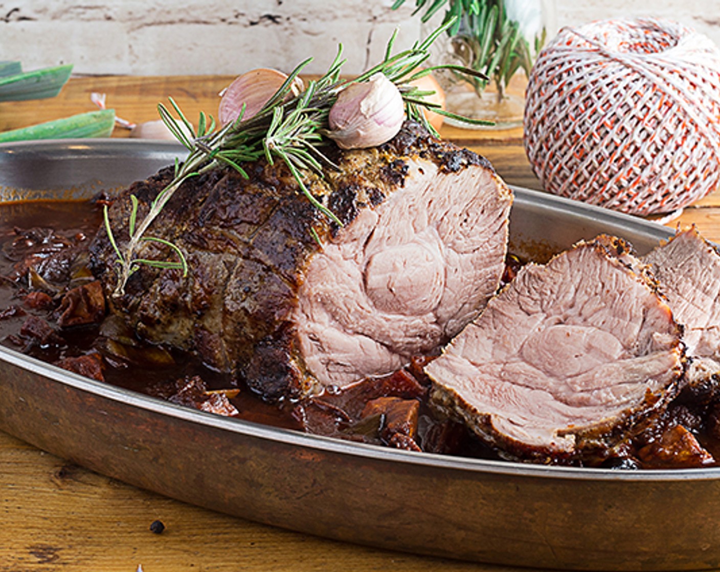 Glasierter Schweinebraten | Mit Honig und Lavendel