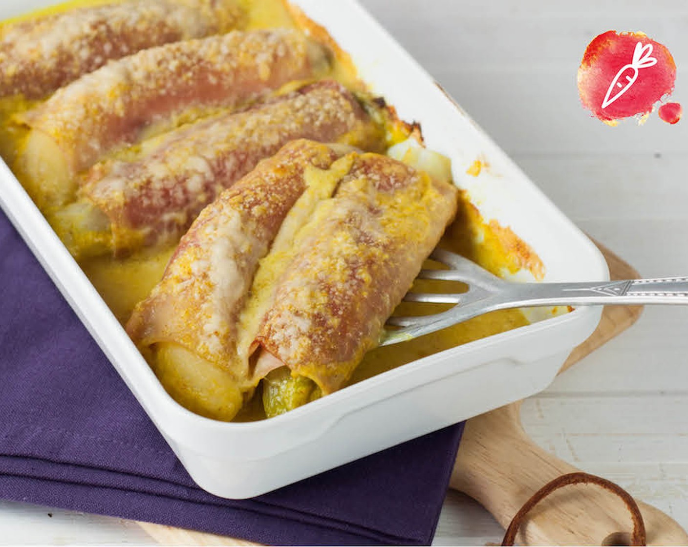 Bananen-Chicorée Auflauf Rezept | V-Kitchen Bananen-Chicorée Auflauf Rezept | V-Kitchen