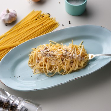Vegane Spaghetti Carbonara Rezept | V-Kitchen