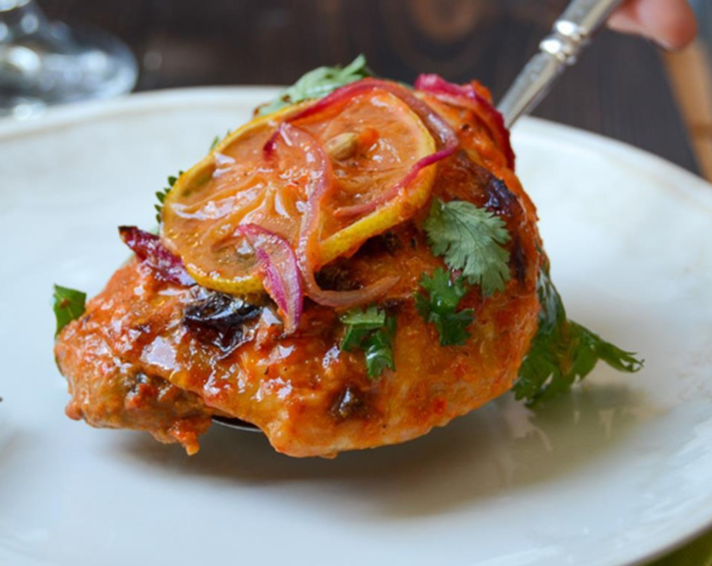 Schritt 14 Kurz vor dem Servieren nach Belieben mit Koriander (wenig) bestreuen.