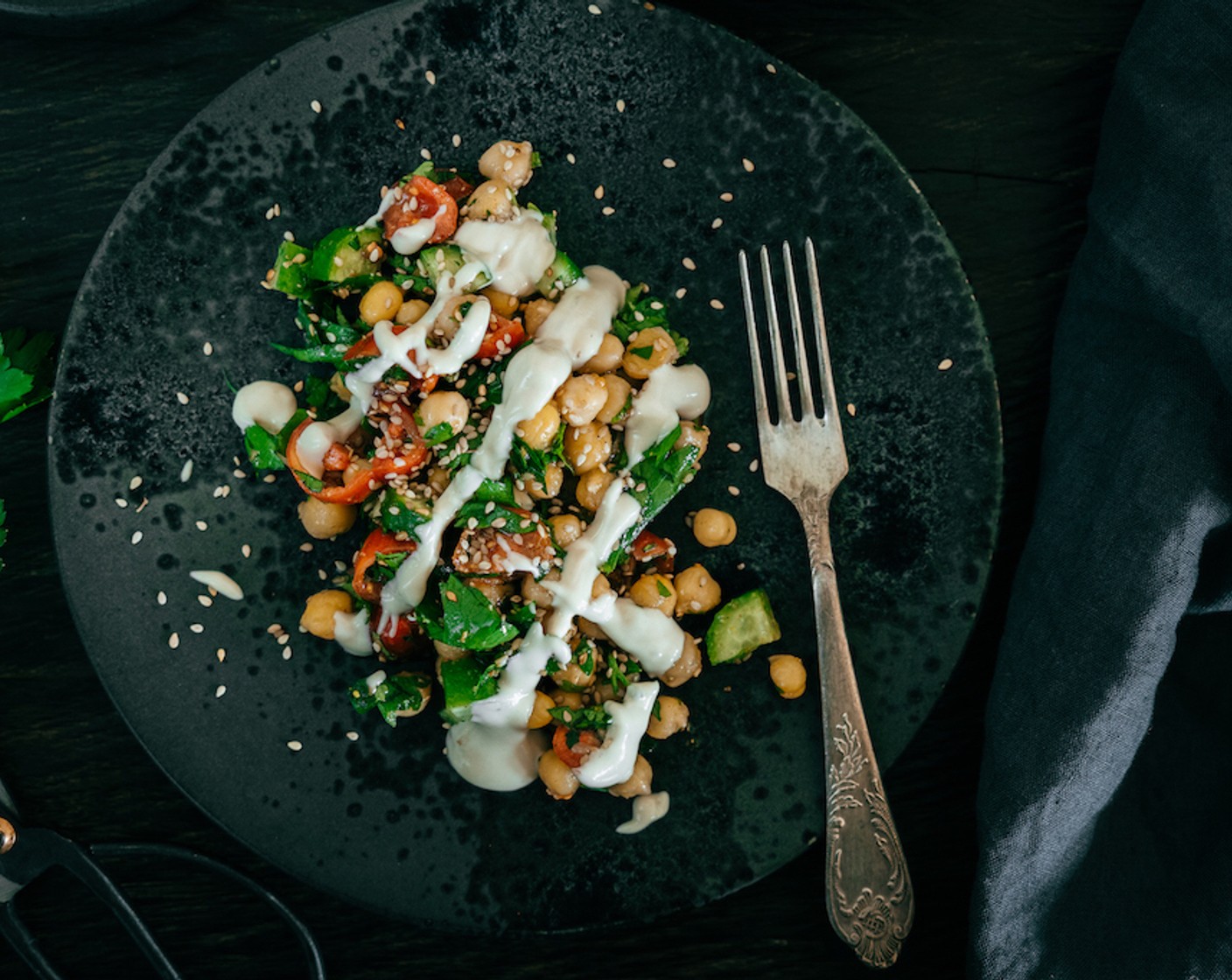 Falafel Salat (deconstructed Falafel)