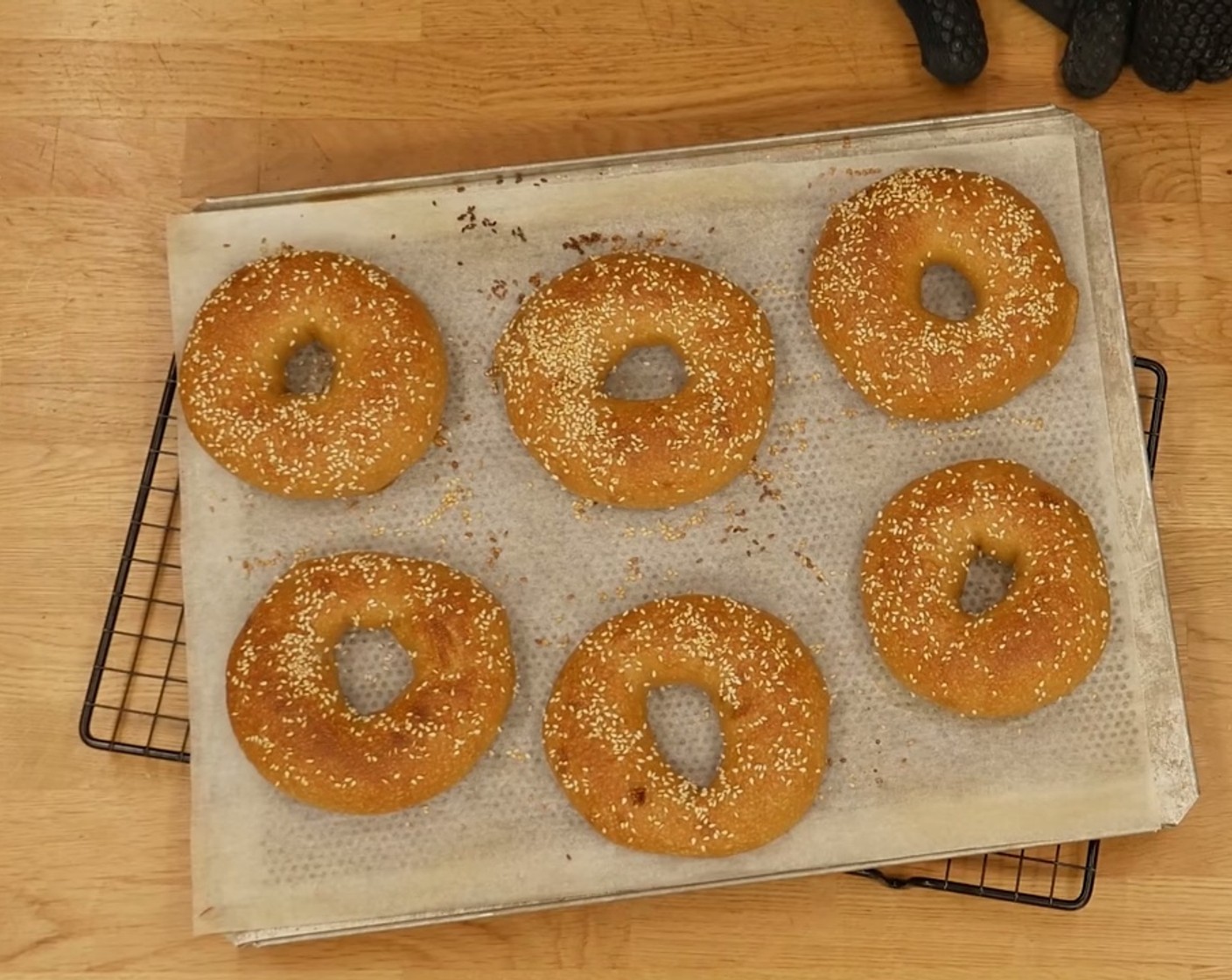 Schritt 15 Nach dem Backen die Bagels auf einem Gitter auskühlen lassen und nach Belieben füllen.