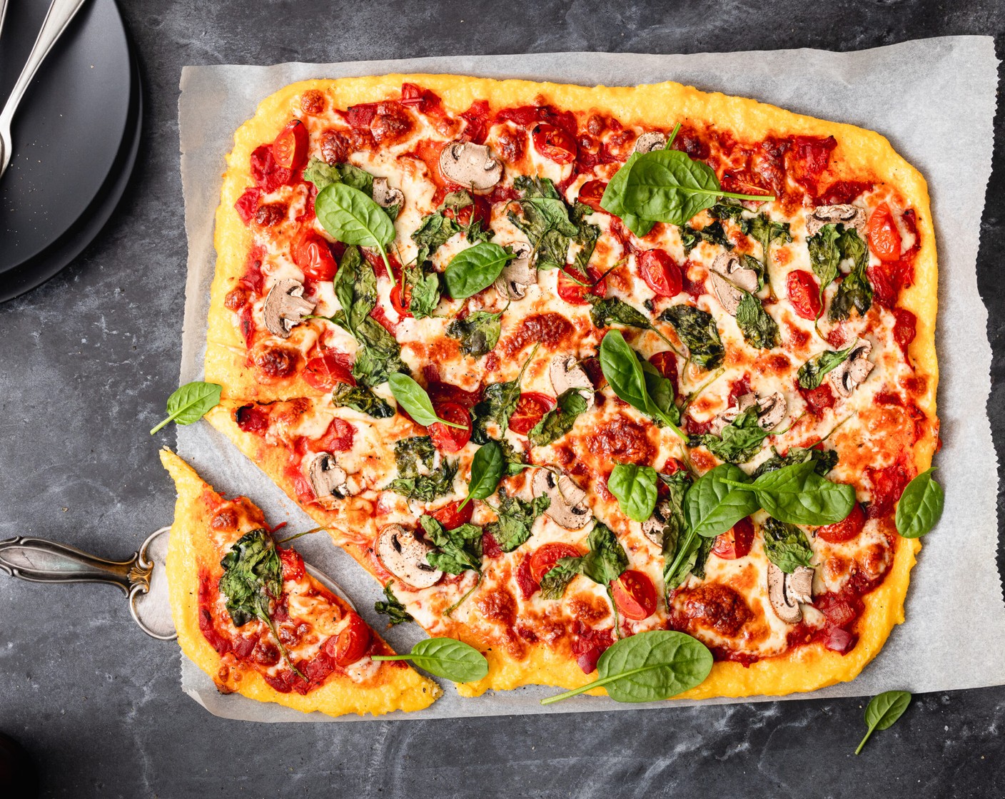 Polenta-Pizza